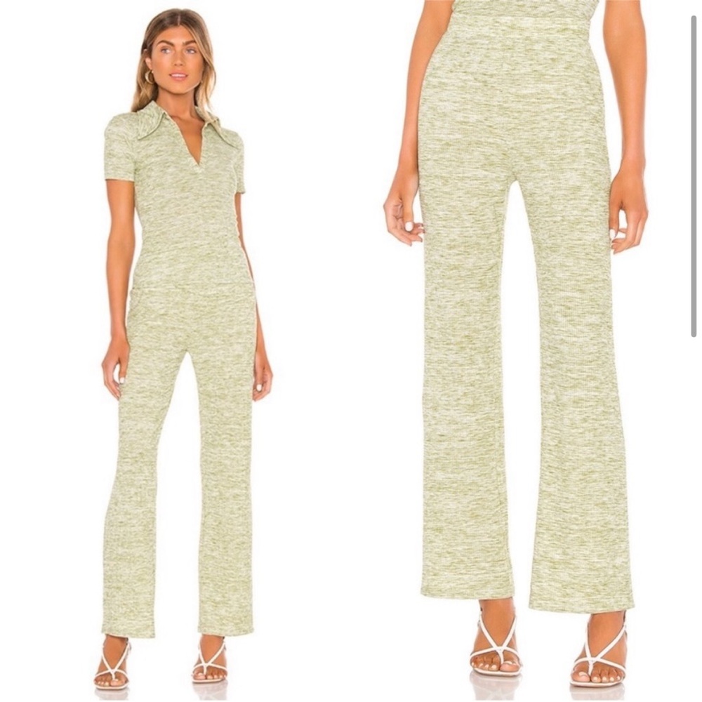 Song of Style Revolve Nima Green Heather Set Top and Bottoms Small